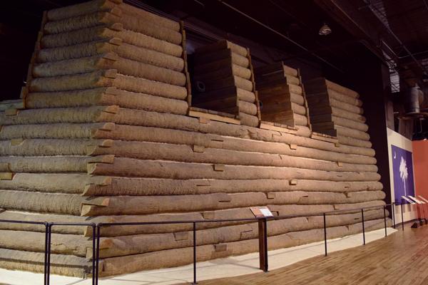 Fort Moultrie replica on display