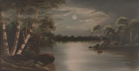 SC89.158.1a-Cropped of [Scene of River at Early Evening]