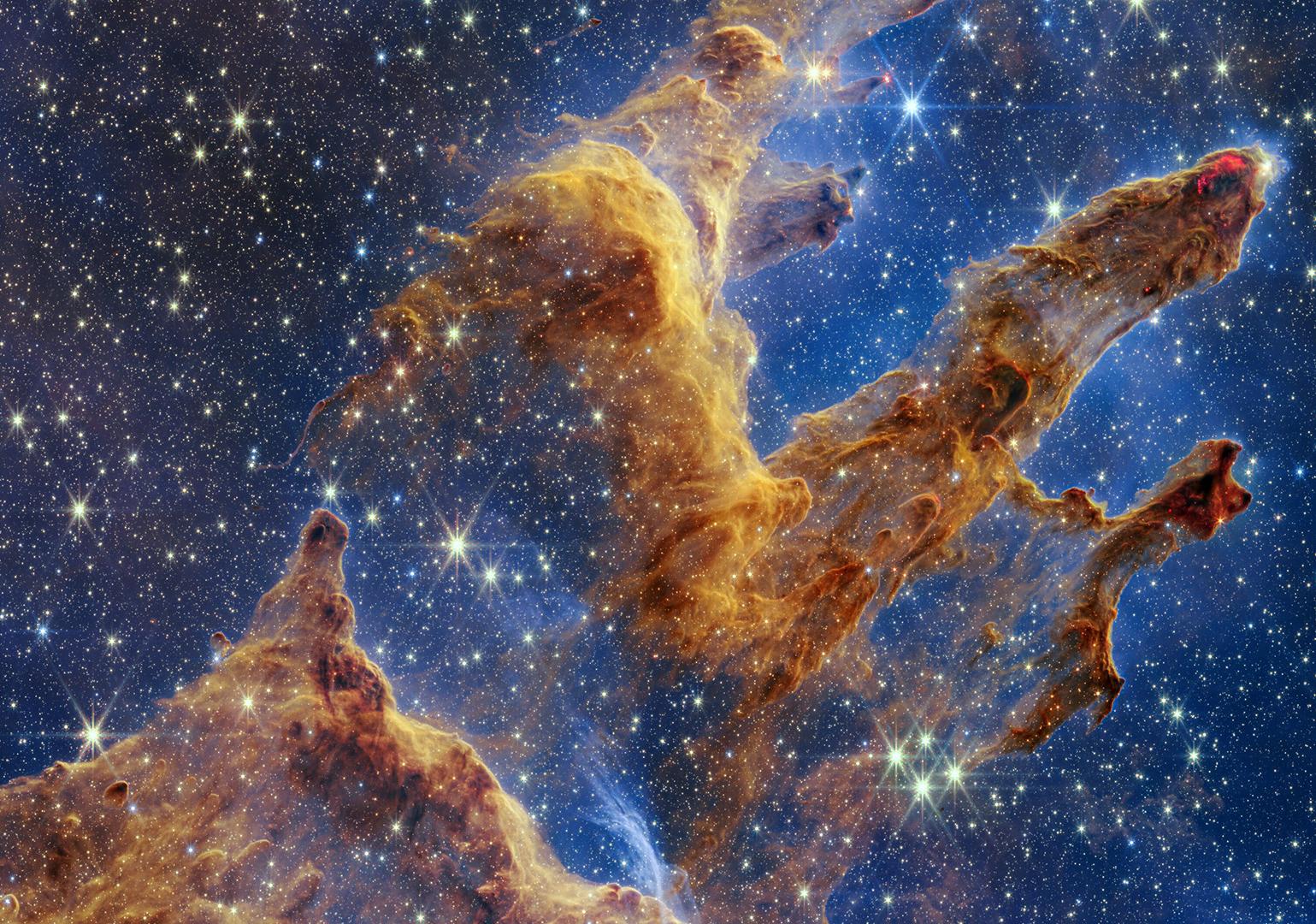 Pillars of Creation Image from James Webb Space Telescope Courtesy NASA
