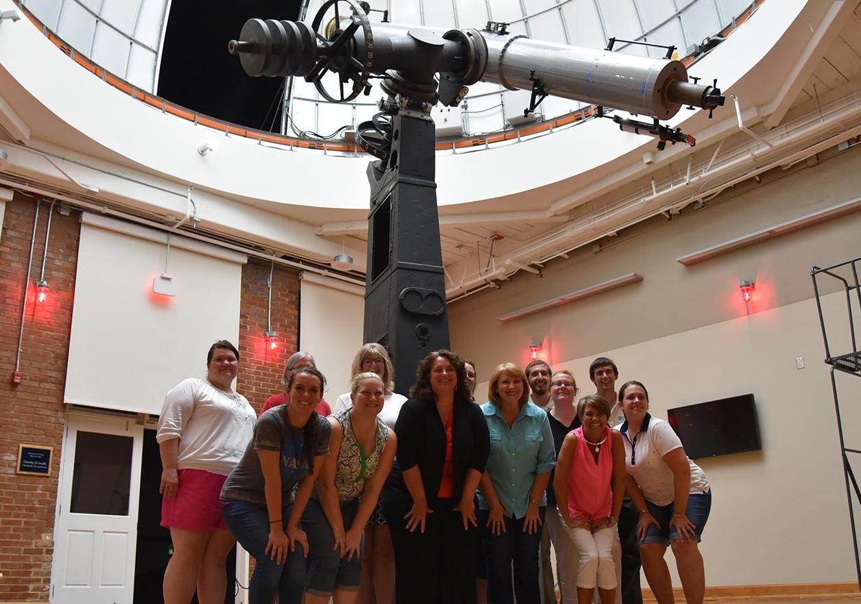 Teachers in the Boeing Observatory