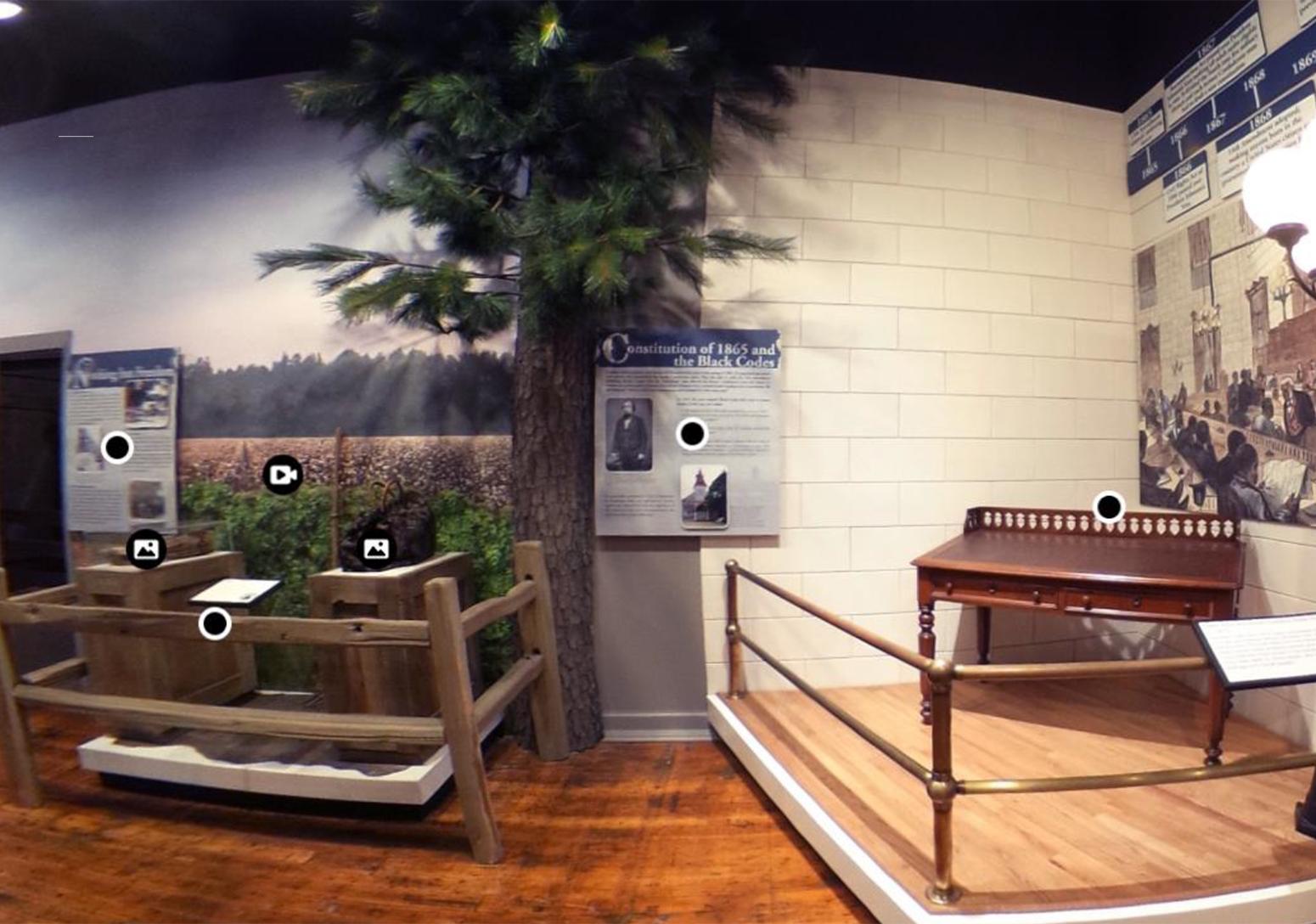 Screen shot of the South Carolina and Reconstruction: A Virtual 360 Exhibit