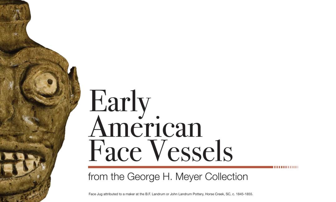 Face Jug shown. Text of Early American Face Vessels.