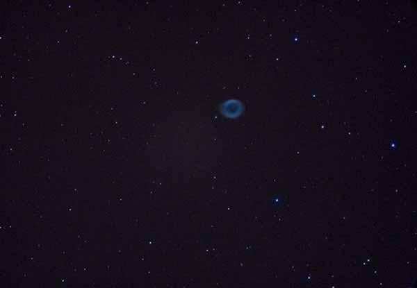 Image of the Ring Nebula taken by teachers during the Boeing Observatory’s summer workshops.
