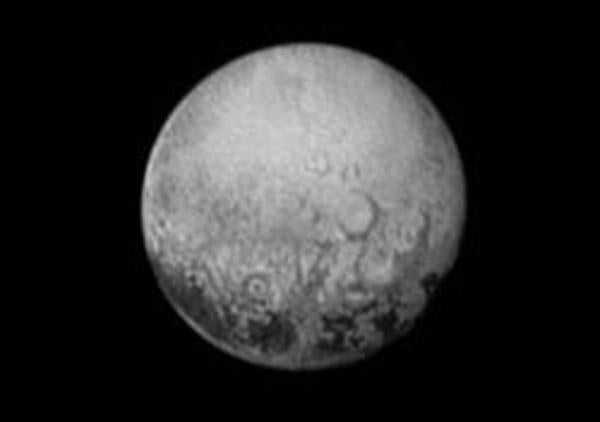 Pluto, as seen by the New Horizons spacecraft on July 11, 2015, from a distance of 2.5 million miles