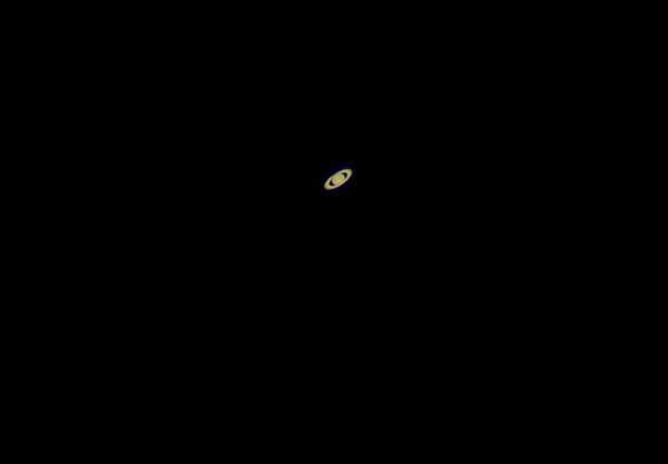 Image of Saturn taken by teachers during the Boeing Observatory’s summer workshops.