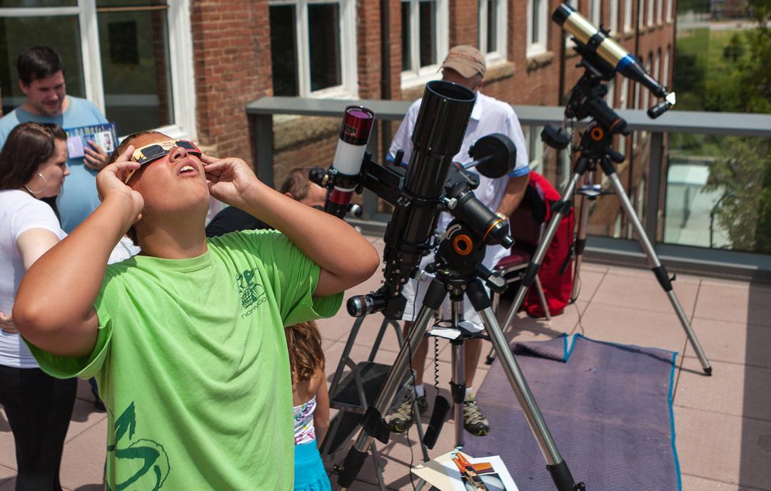 Solar viewing with proper protective eye wear
